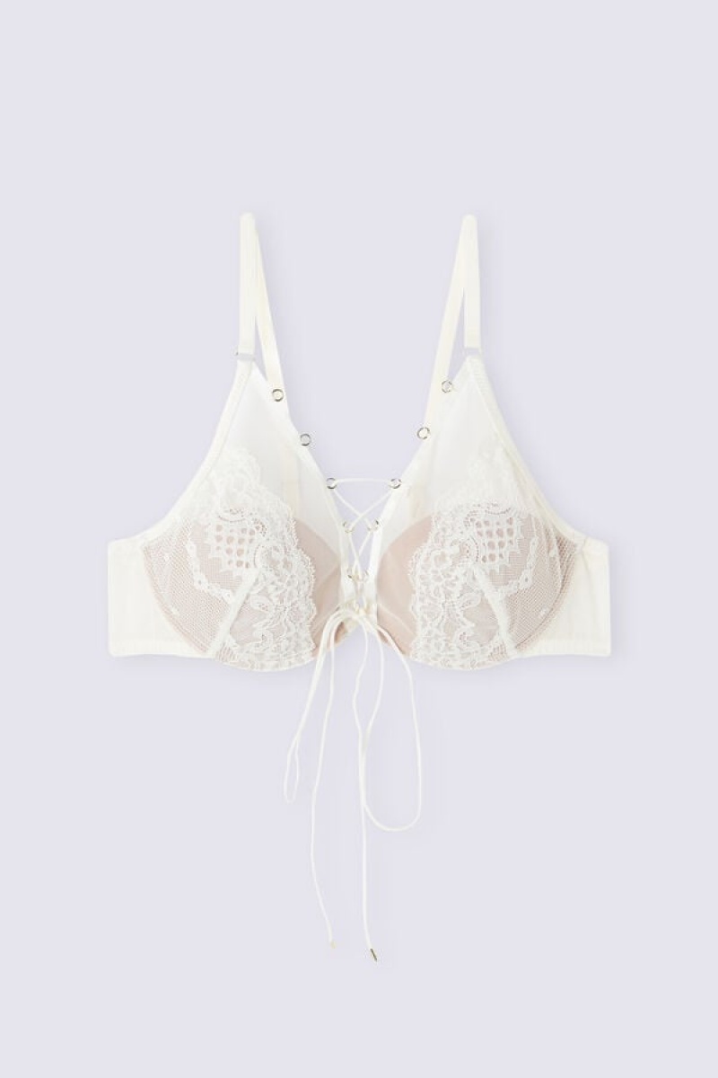 Intimissimi Sinful Fantasies Elena Balconette Bra Bijele | SN-ITMSM56574