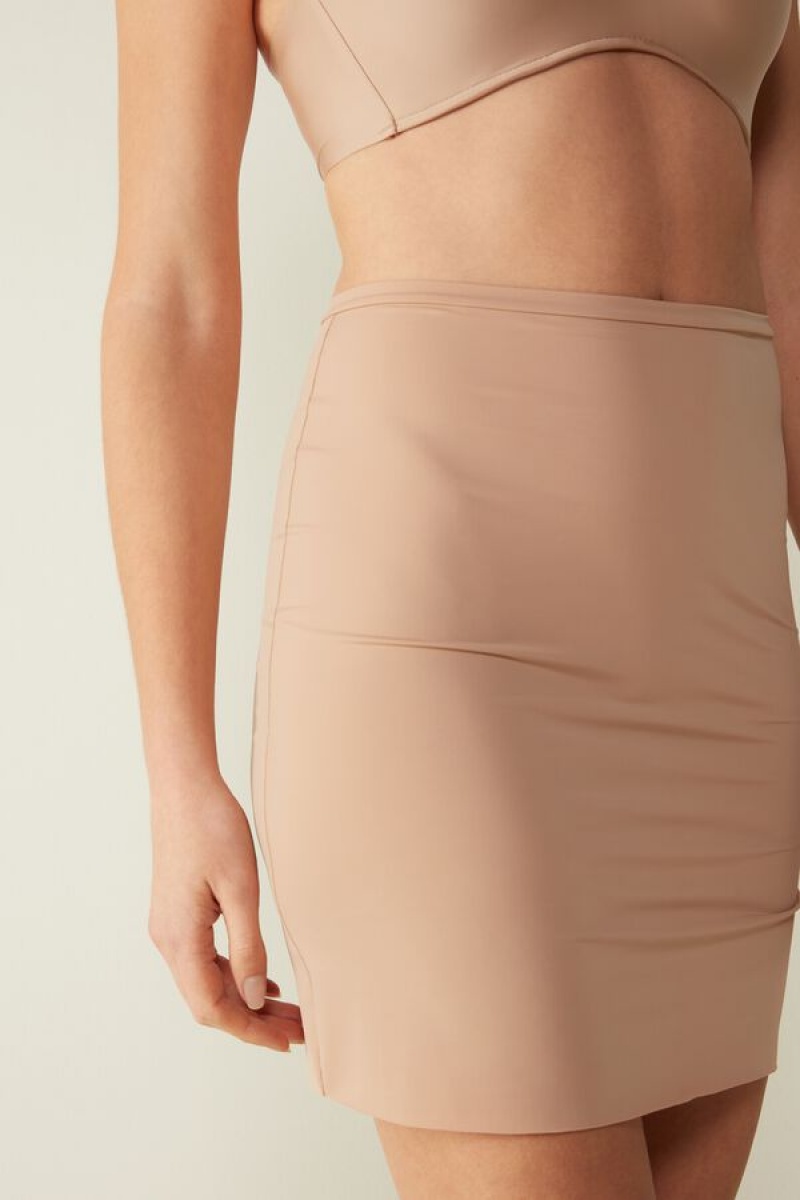 Intimissimi Skirt In Microfiber Bež | SN-ITMSM57816