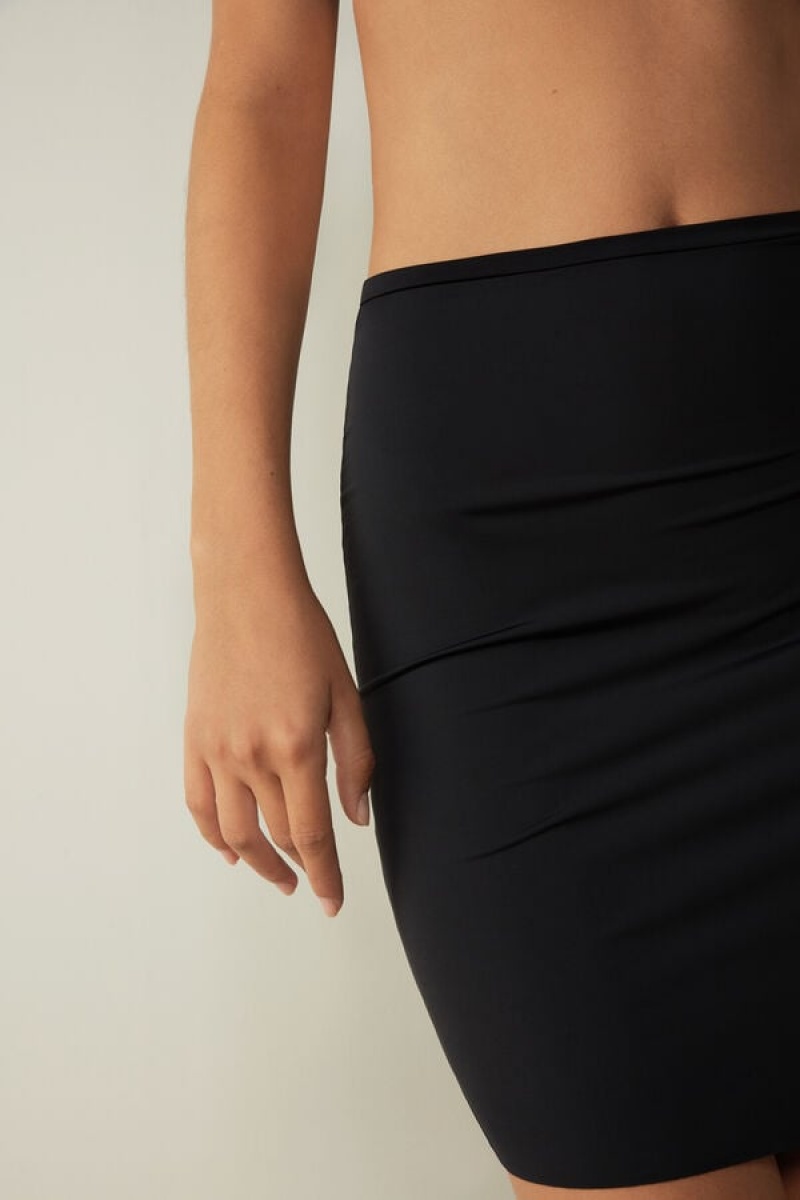 Intimissimi Skirt In Microfiber Crne | SN-ITMSM57798