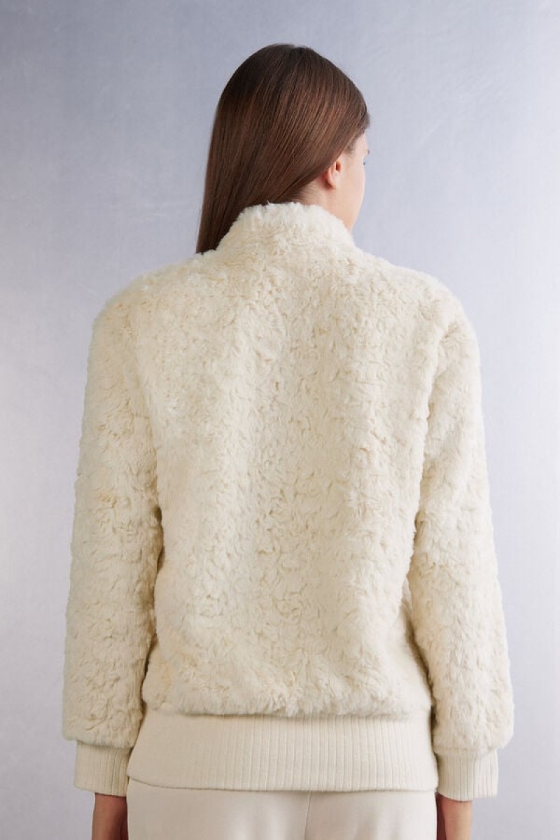 Intimissimi Snowing Around Fleece Bomber Bež | SN-ITMSM58439