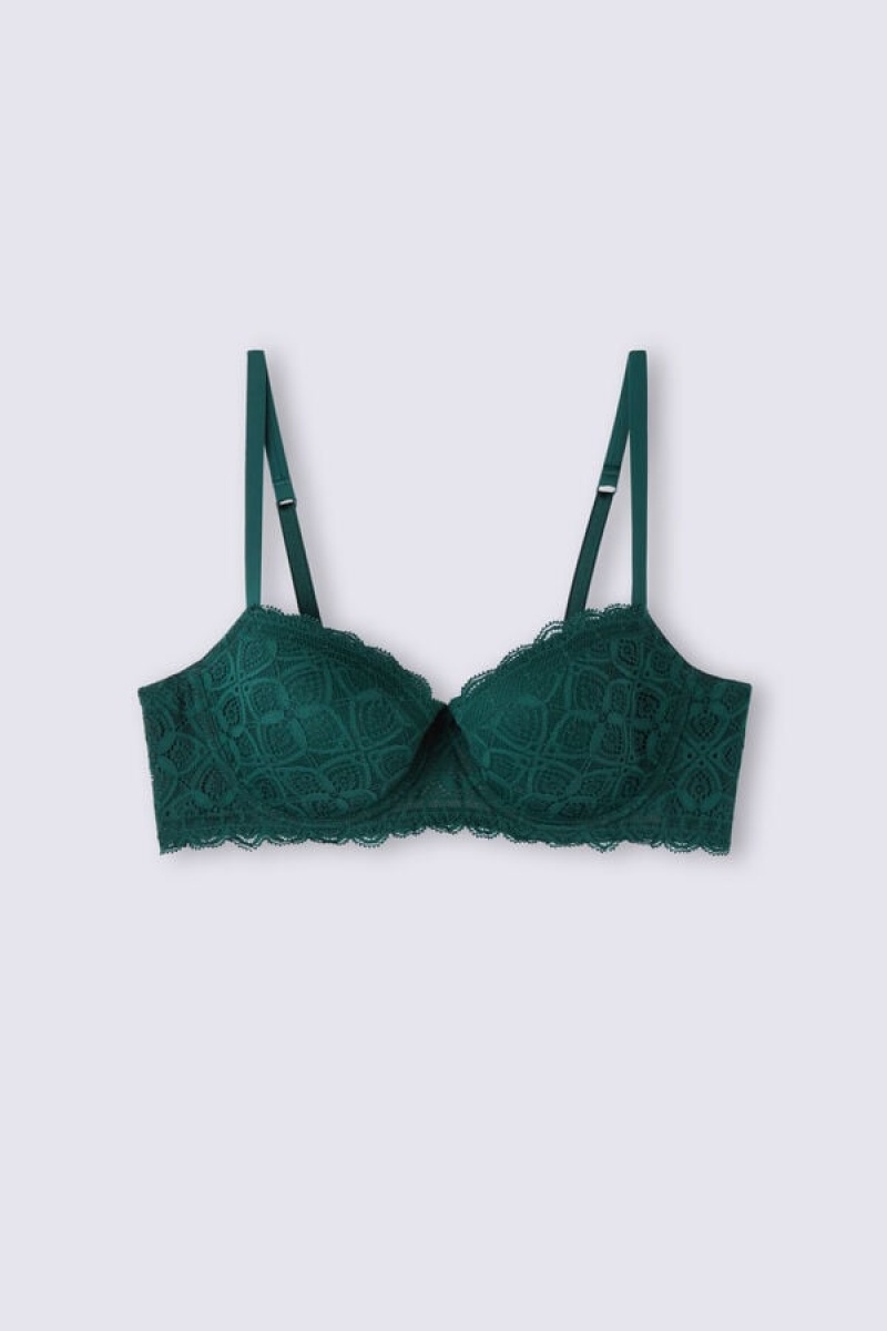 Intimissimi Sofia Balconette Bra In Lace Zelene | SN-ITMSM56587