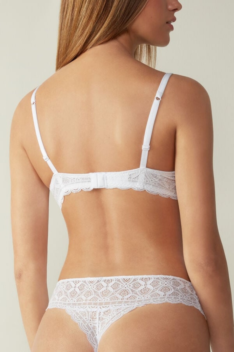 Intimissimi Sofia Balconette Bra In Lace Bijele | SN-ITMSM56434