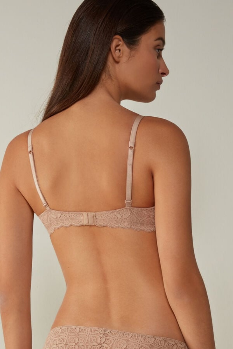 Intimissimi Sofia Balconette Bra In Lace Bež | SN-ITMSM56437