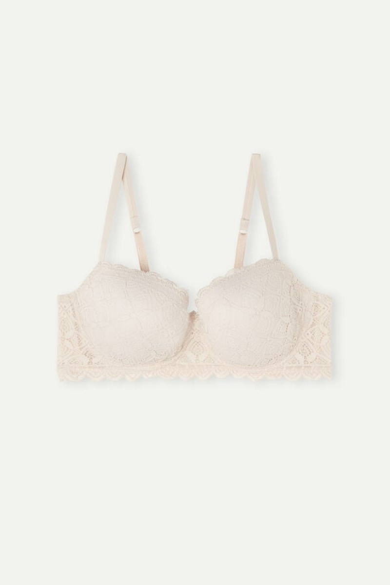 Intimissimi Sofia Balconette Bra In Lace Bež | SN-ITMSM56464