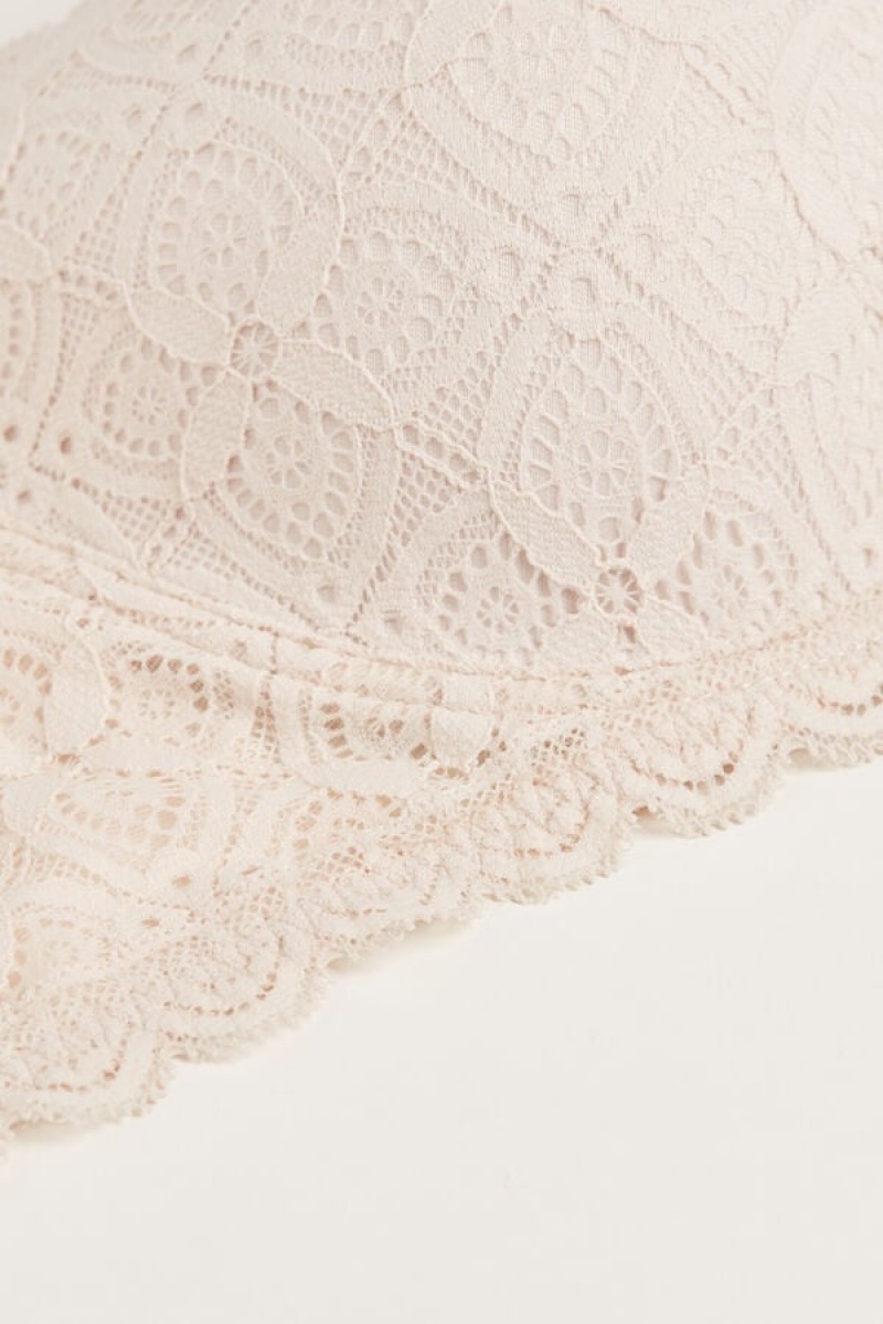 Intimissimi Sofia Balconette Bra In Lace Bež | SN-ITMSM56464