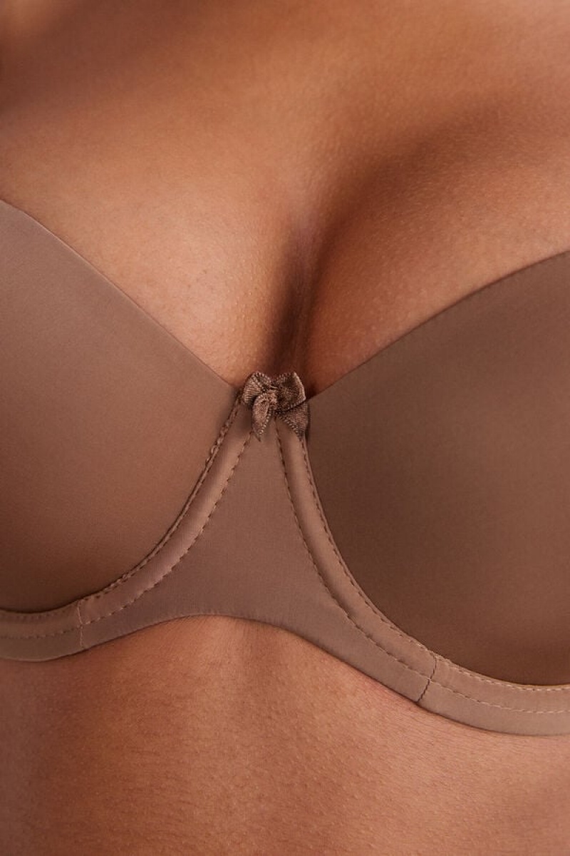 Intimissimi Sofia Balconette Bra In Ultralight Microfiber Bež | SN-ITMSM56481