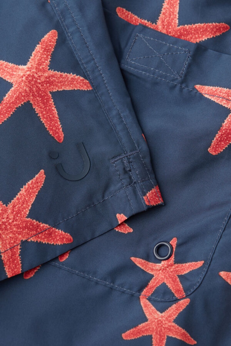 Intimissimi Starfish Print Swim Trunks Plave | SN-ITMSM58781