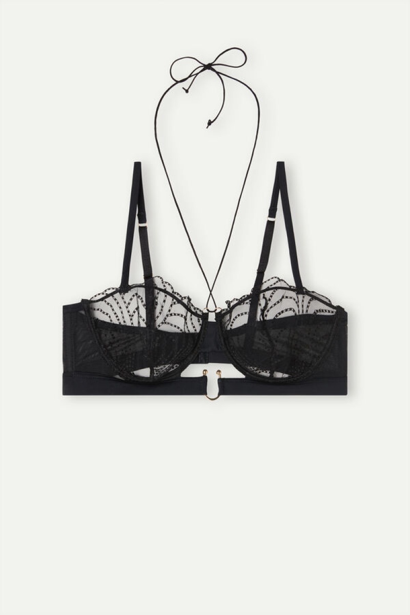 Intimissimi Steal The Show Balconette Bra Crne | SN-ITMSM57257