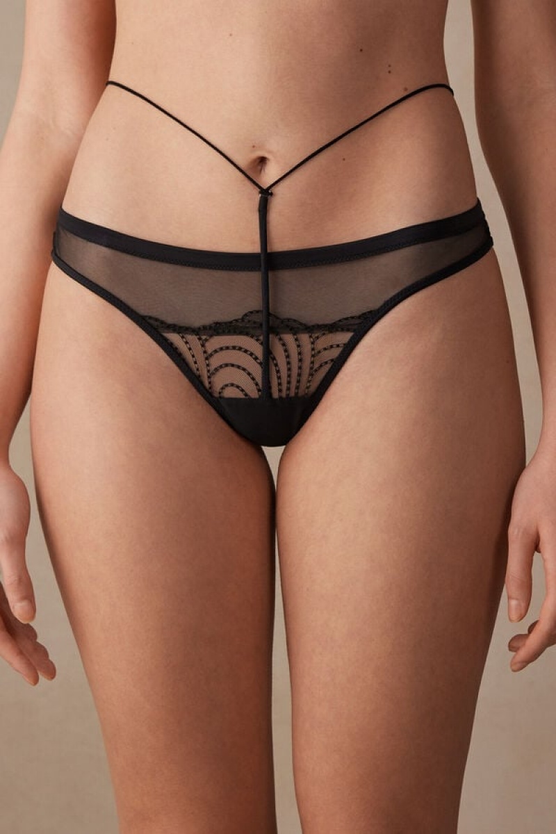 Intimissimi Steal The Show High Rise Brazilian Crne | SN-ITMSM57460