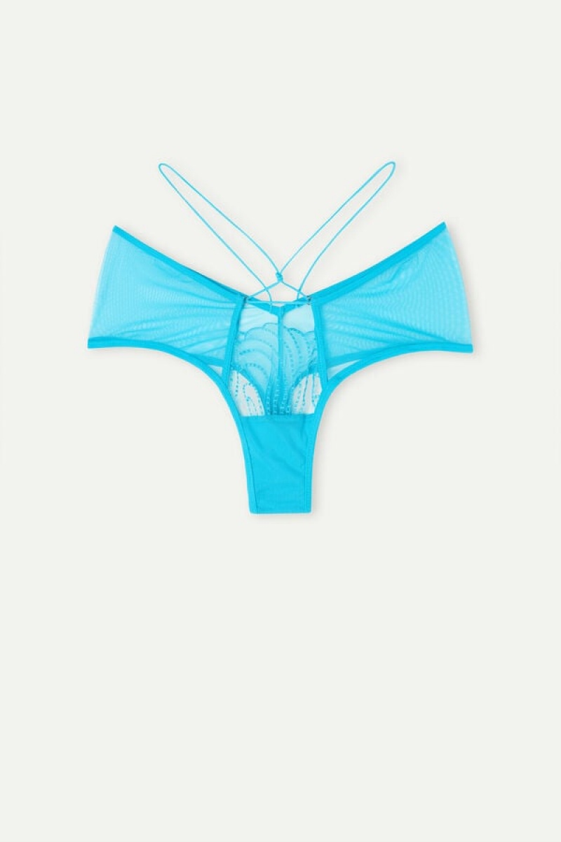 Intimissimi Steal The Show ‘80s Stil Hipster Brazilian Plave | SN-ITMSM57685