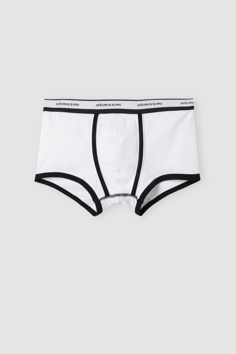 Intimissimi Stretch Supima® Cotton Boxer Shorts With Logo Detail Visebojne | SN-ITMSM58459