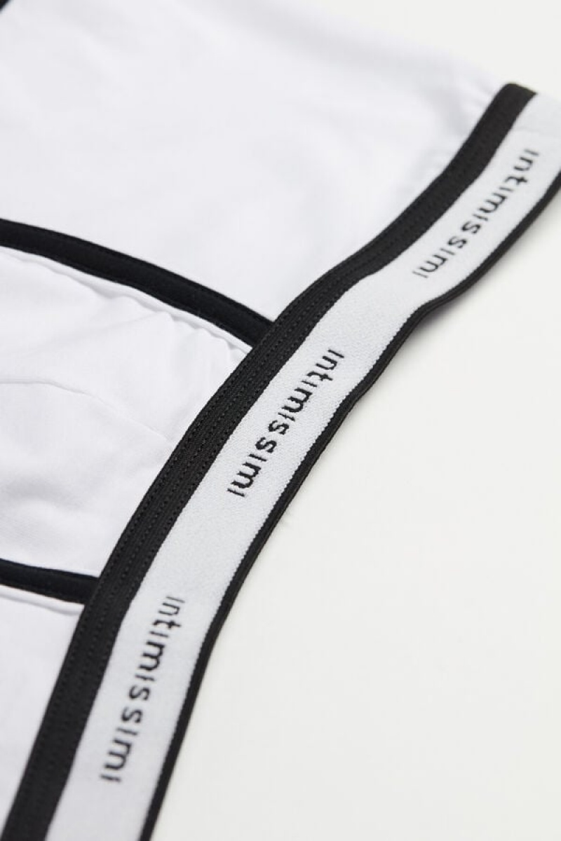 Intimissimi Stretch Supima® Cotton Boxer Shorts With Logo Detail Visebojne | SN-ITMSM58459