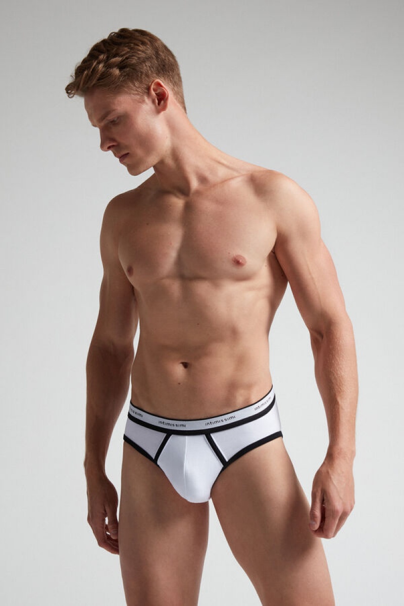 Intimissimi Stretch Supima® Cotton Brief With Logo Detail Visebojne | SN-ITMSM58558