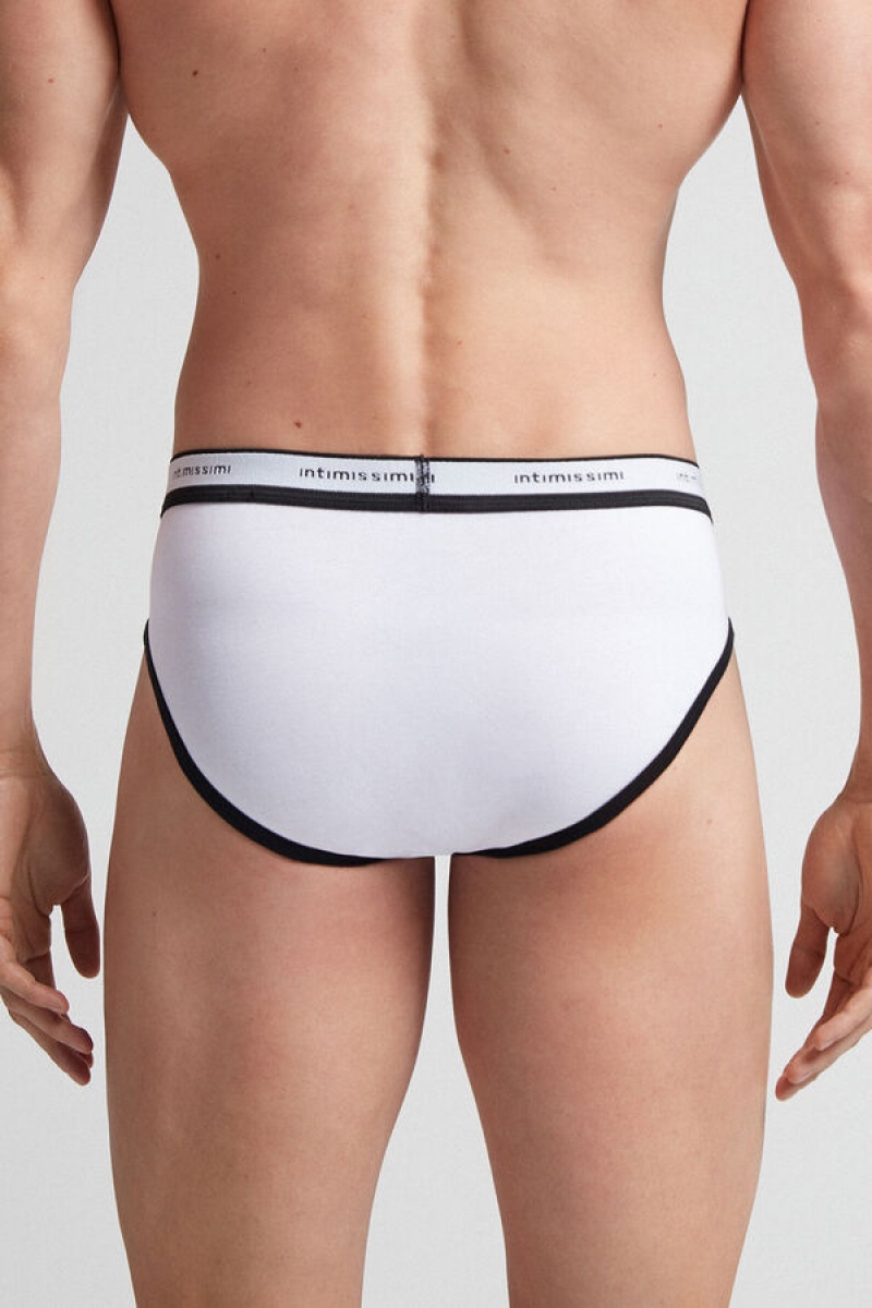 Intimissimi Stretch Supima® Cotton Brief With Logo Detail Visebojne | SN-ITMSM58558