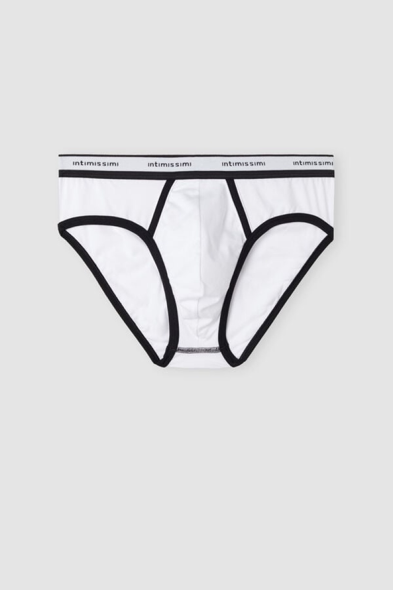 Intimissimi Stretch Supima® Cotton Brief With Logo Detail Visebojne | SN-ITMSM58558