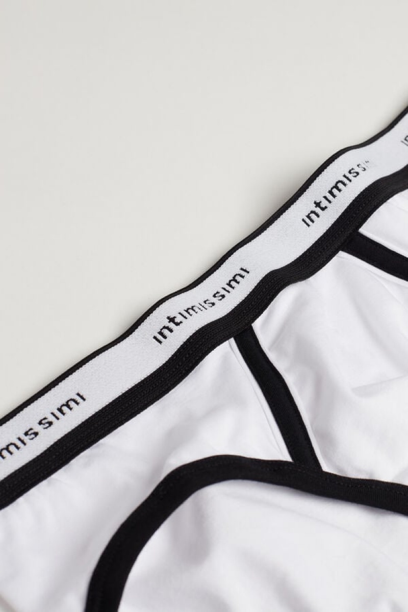 Intimissimi Stretch Supima® Cotton Brief With Logo Detail Visebojne | SN-ITMSM58558