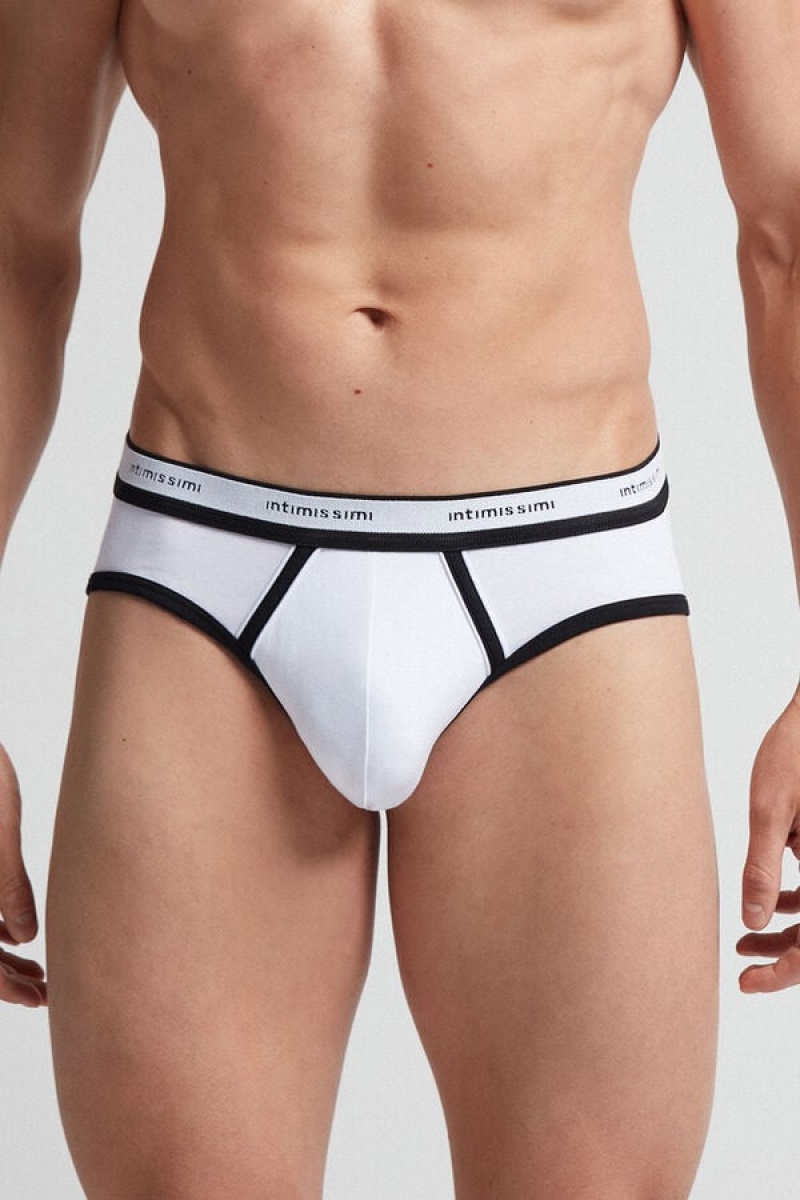 Intimissimi Stretch Supima® Cotton Brief With Logo Detail Visebojne | SN-ITMSM58558