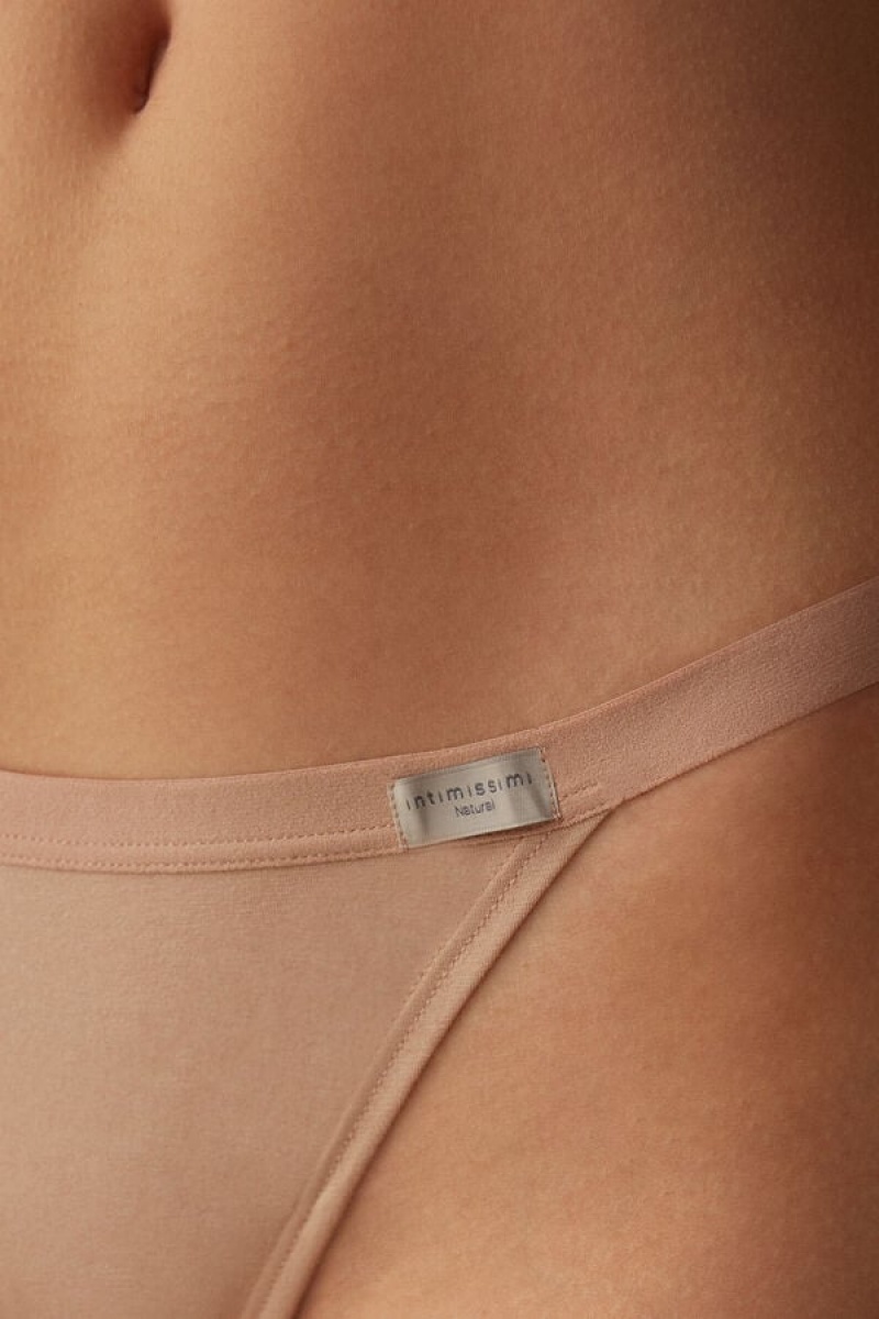 Intimissimi String Thong In Cotton Bež | SN-ITMSM57722