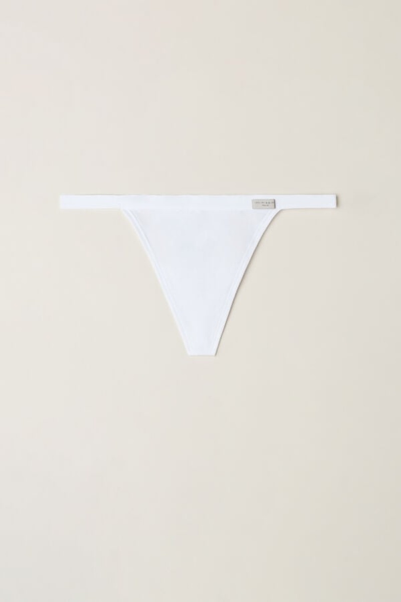 Intimissimi String Thong In Cotton Bijele | SN-ITMSM57720