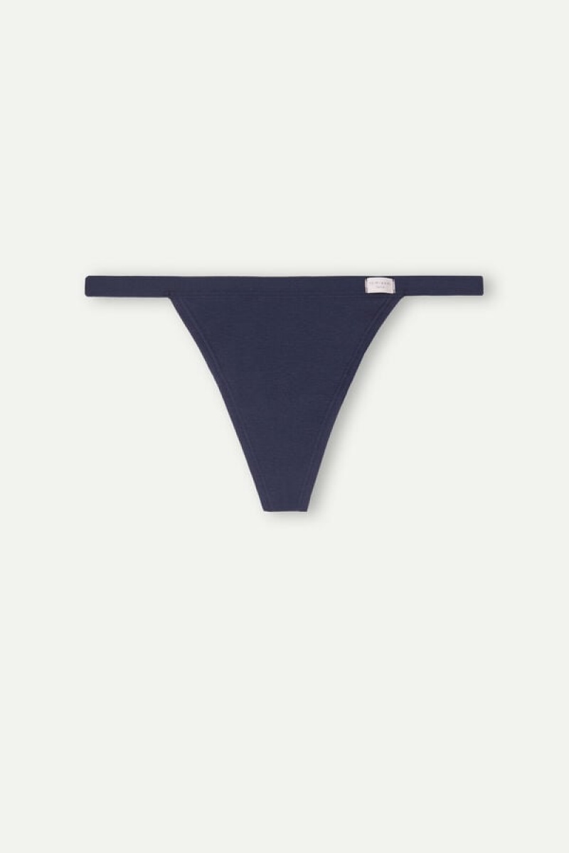 Intimissimi String Thong In Cotton Plave | SN-ITMSM57724