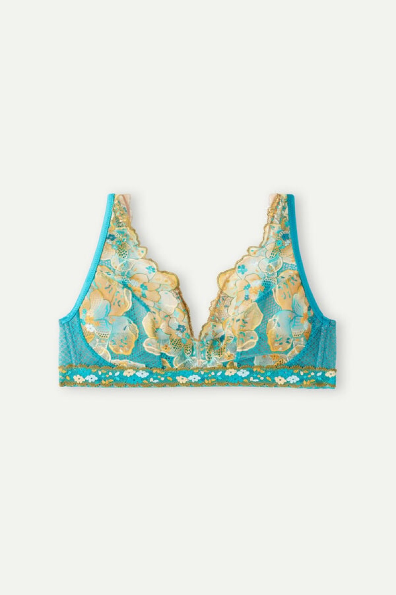 Intimissimi Summer Vibes Lara Triangle Bra Plave | SN-ITMSM56673