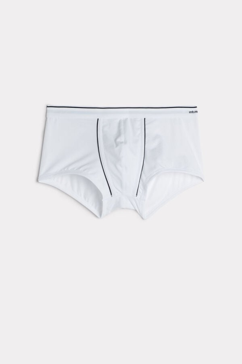 Intimissimi Supima® Cotton Boxers Bijele | SN-ITMSM58461