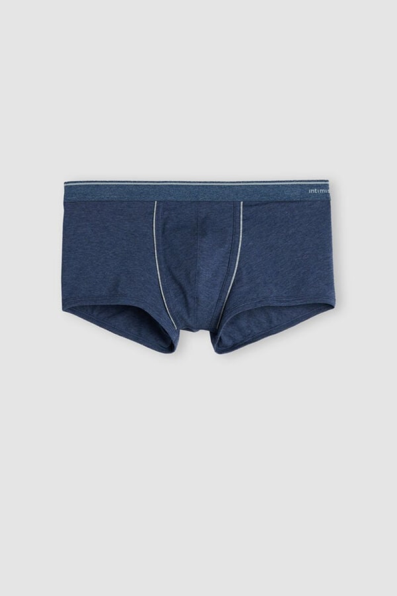 Intimissimi Supima® Cotton Boxers Plave | SN-ITMSM58463