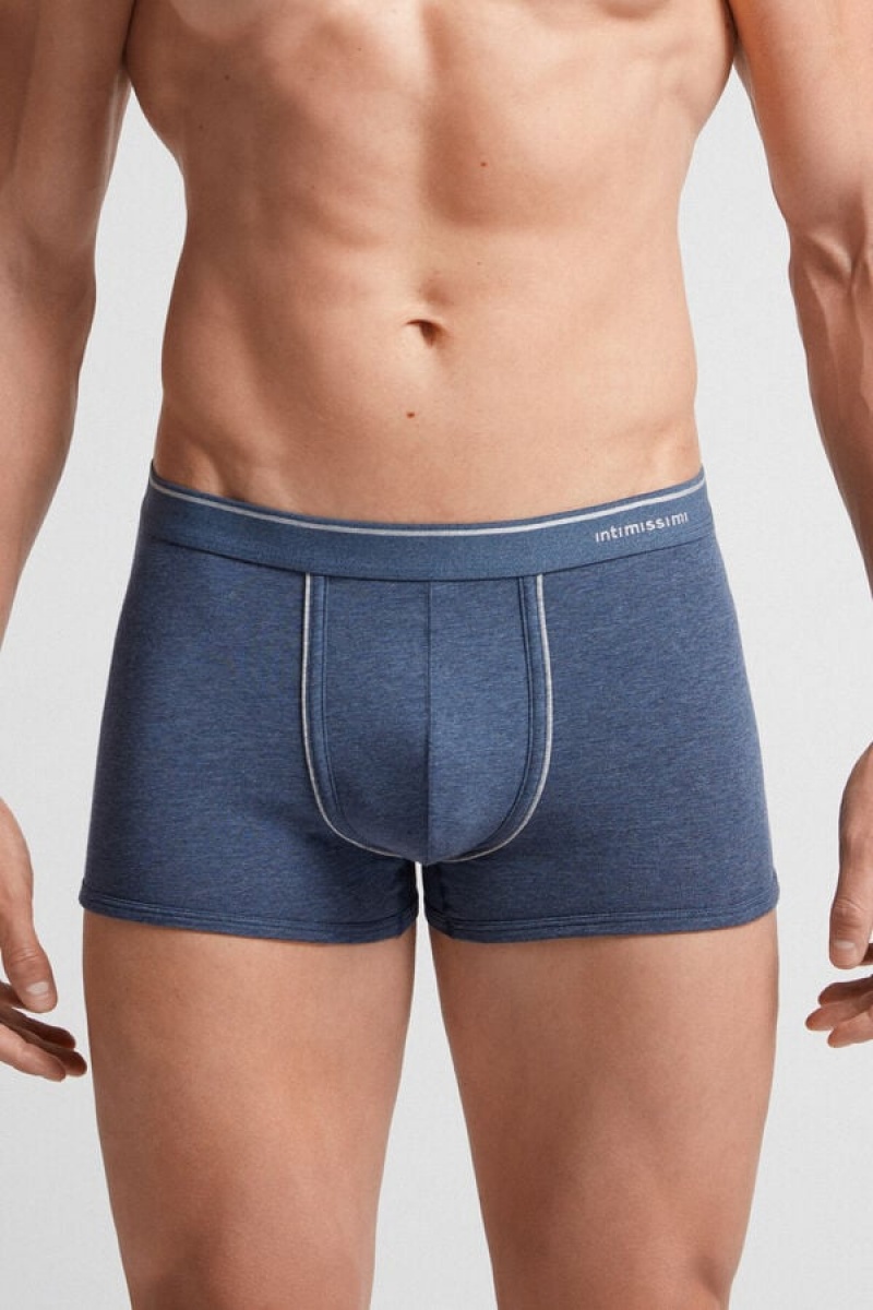 Intimissimi Supima® Cotton Boxers Plave | SN-ITMSM58463