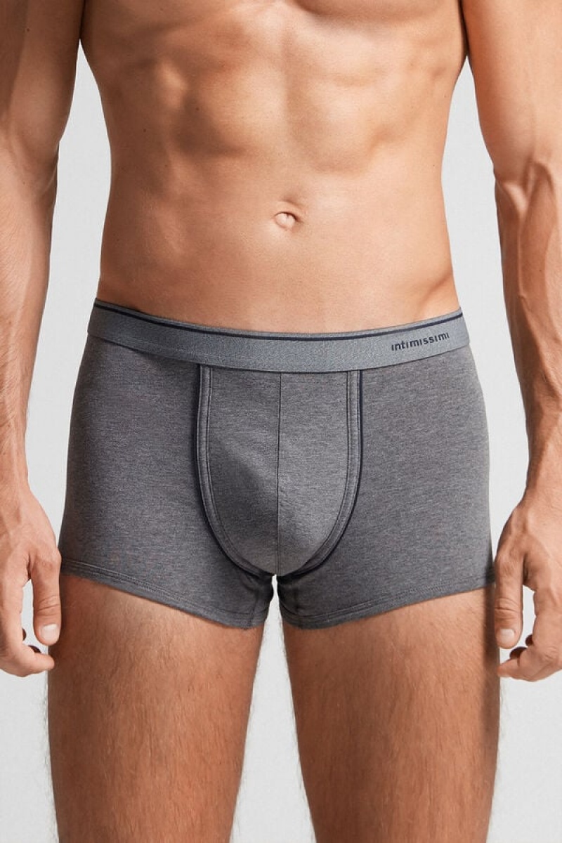 Intimissimi Supima® Cotton Boxers Tamno Sive | SN-ITMSM58462