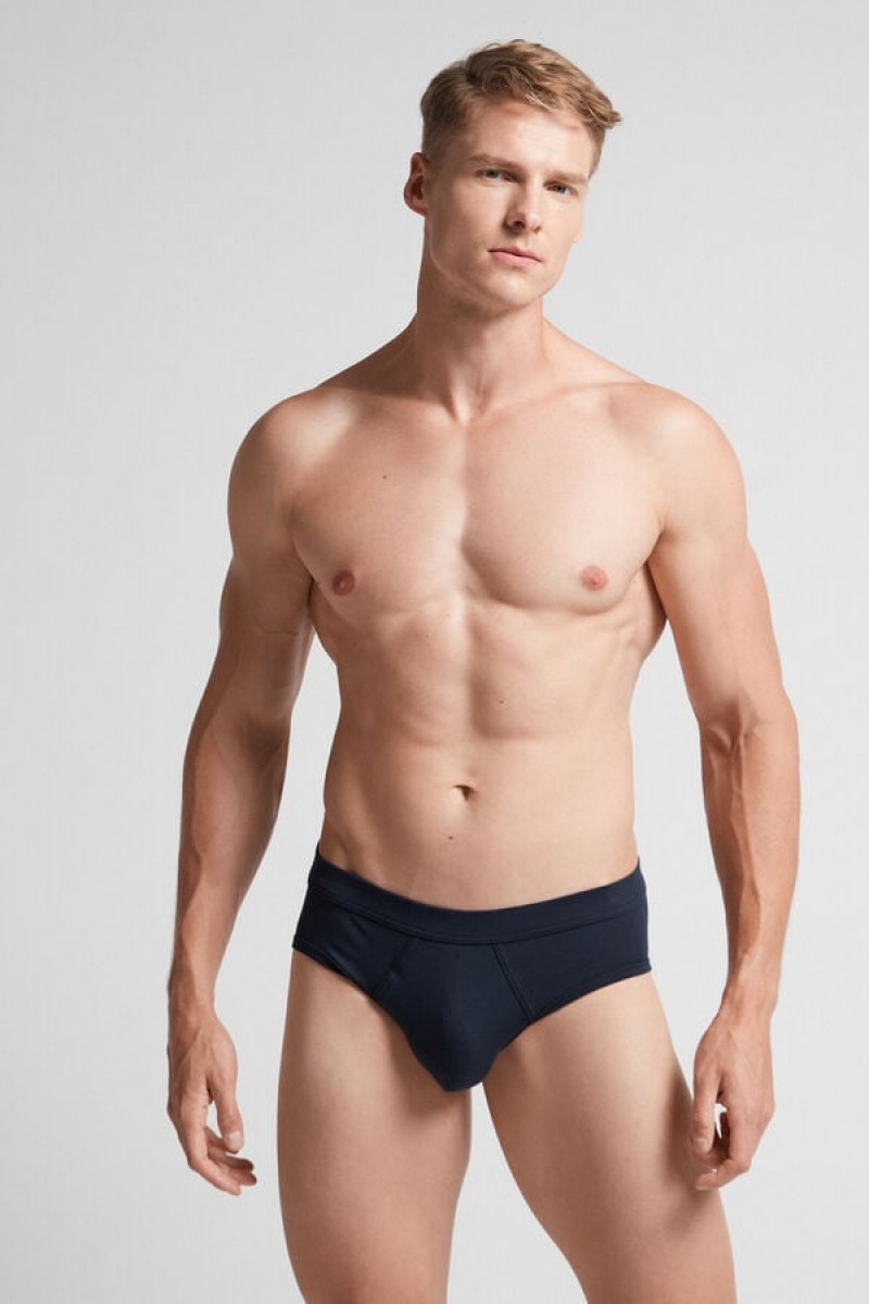 Intimissimi Supima® Cotton Briefs Plave | SN-ITMSM58538