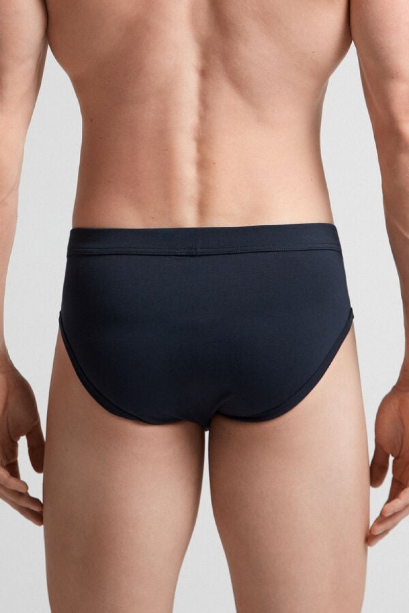 Intimissimi Supima® Cotton Briefs Plave | SN-ITMSM58538