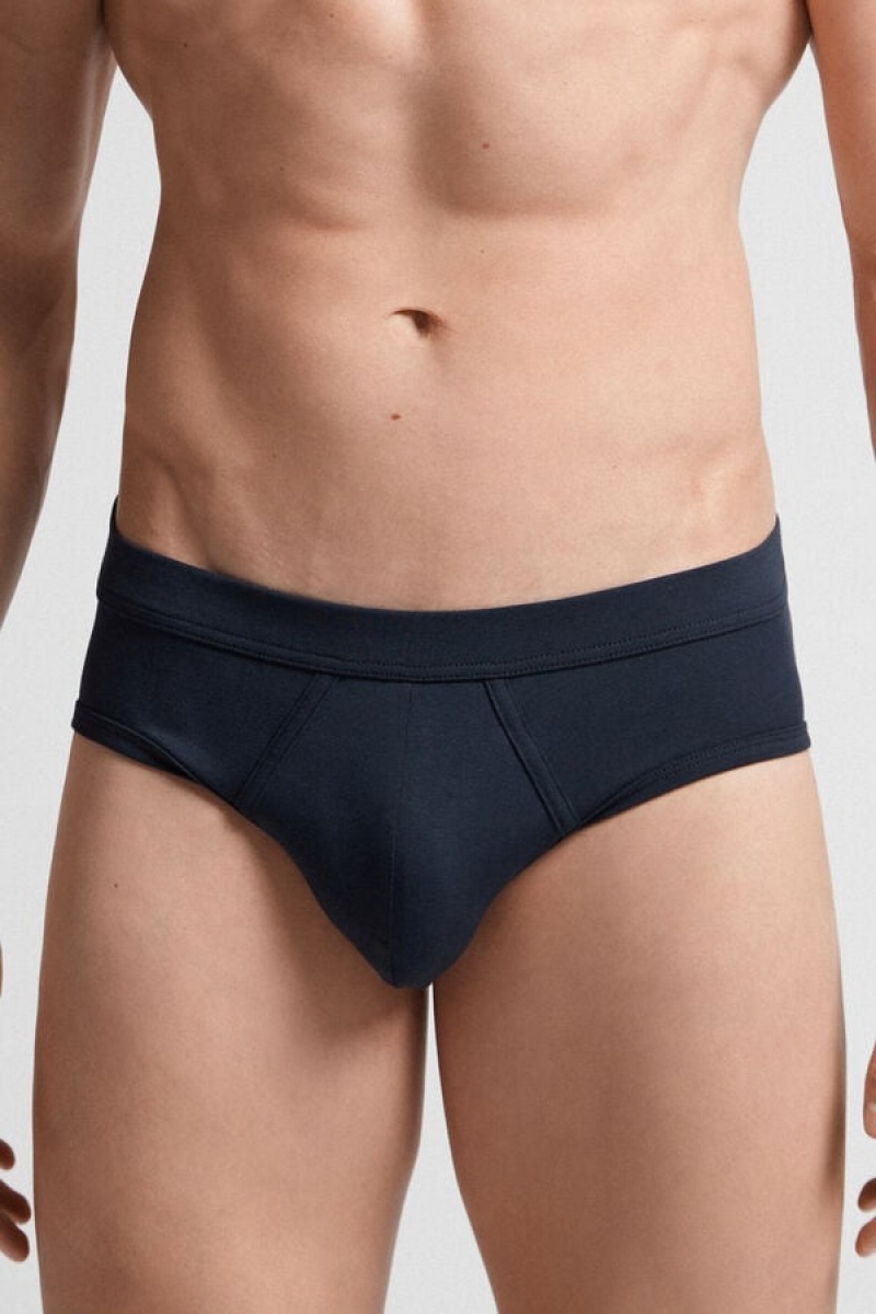 Intimissimi Supima® Cotton Briefs Plave | SN-ITMSM58538