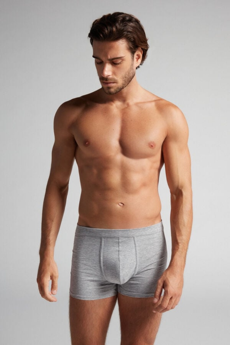 Intimissimi Supima® Cotton Loose Fit Boxers Sive | SN-ITMSM58508