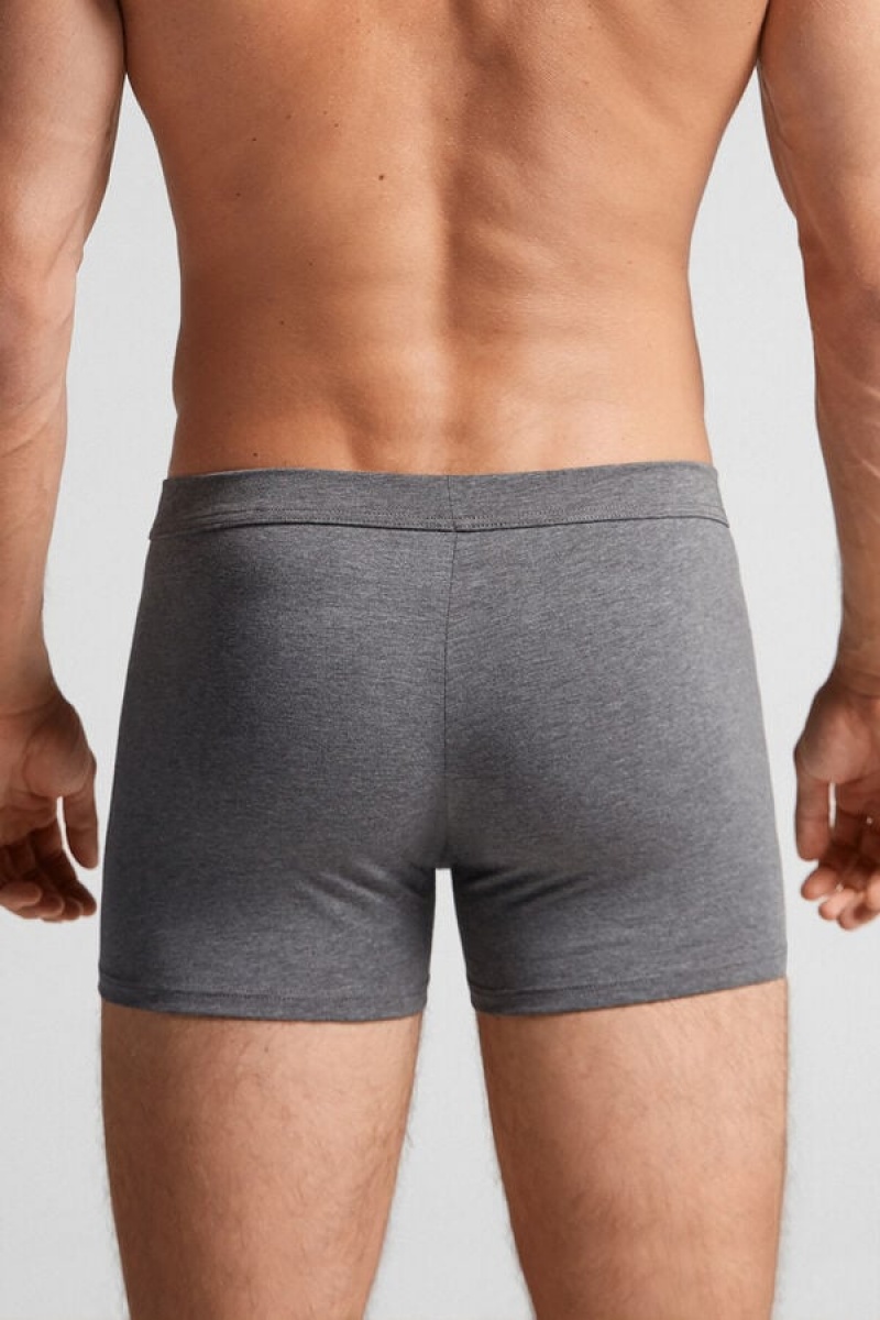 Intimissimi Supima® Cotton Loose Fit Boxers Tamno Sive | SN-ITMSM58509