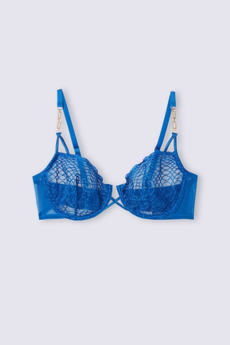 Intimissimi Sweet Escape Balconette Bra Plave | SN-ITMSM56549