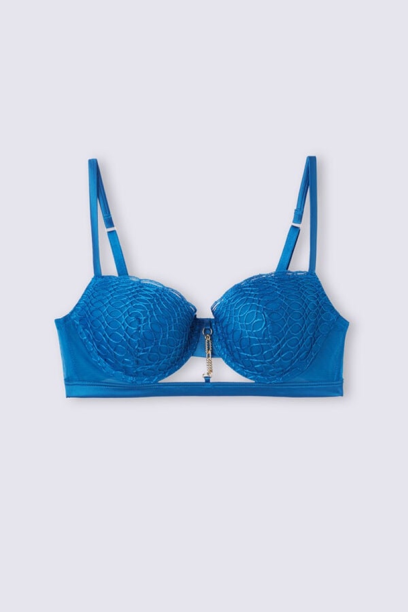 Intimissimi Sweet Escape Sofia Balconette Bra Plave | SN-ITMSM56548