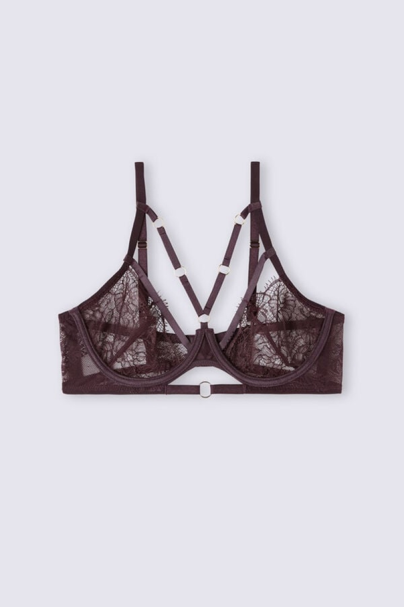 Intimissimi The Game Of Seduction Balconette Bra Ljubičaste | SN-ITMSM56579