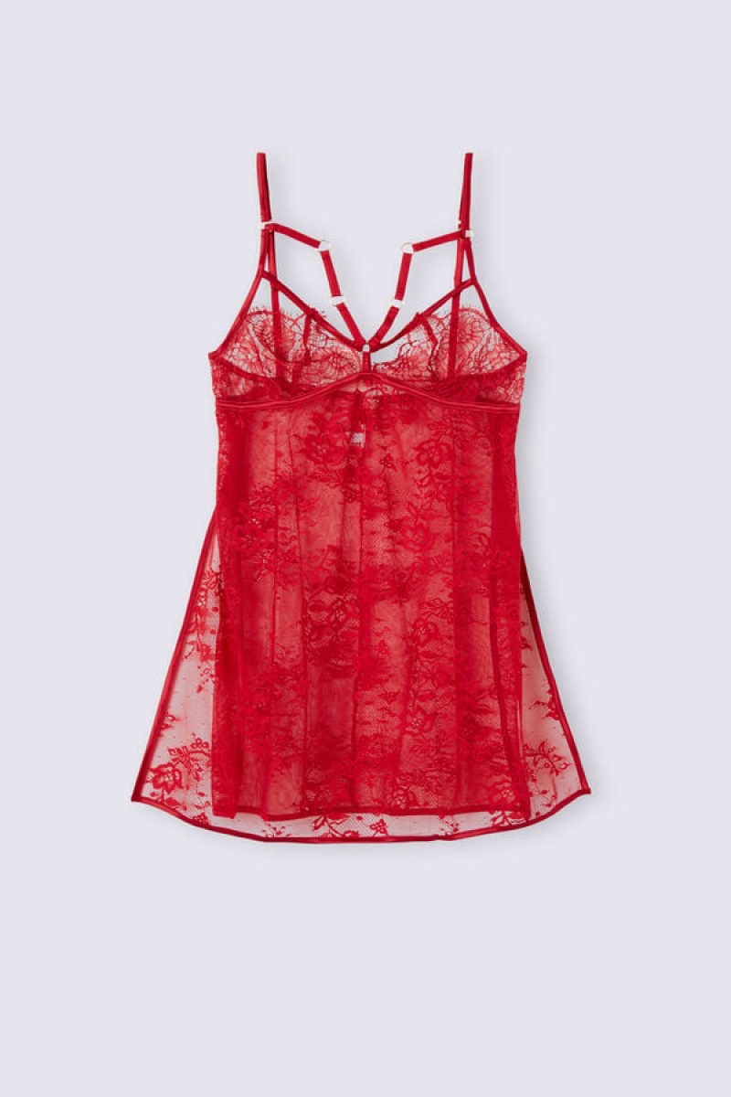 Intimissimi The Game Of Seduction Lace Babydoll Crvene | SN-ITMSM57849