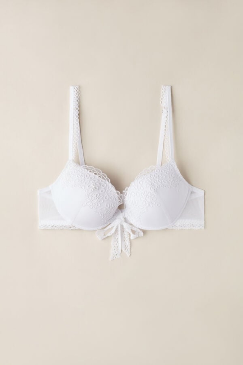 Intimissimi Timeless Simplicity Bellissima Push-up Bra Bijele | SN-ITMSM56764