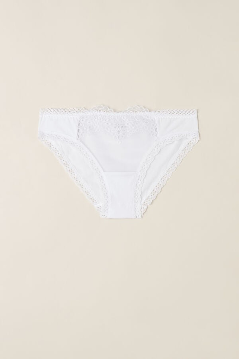 Intimissimi Timeless Simplicity Cotton Panties Bijele | SN-ITMSM57583