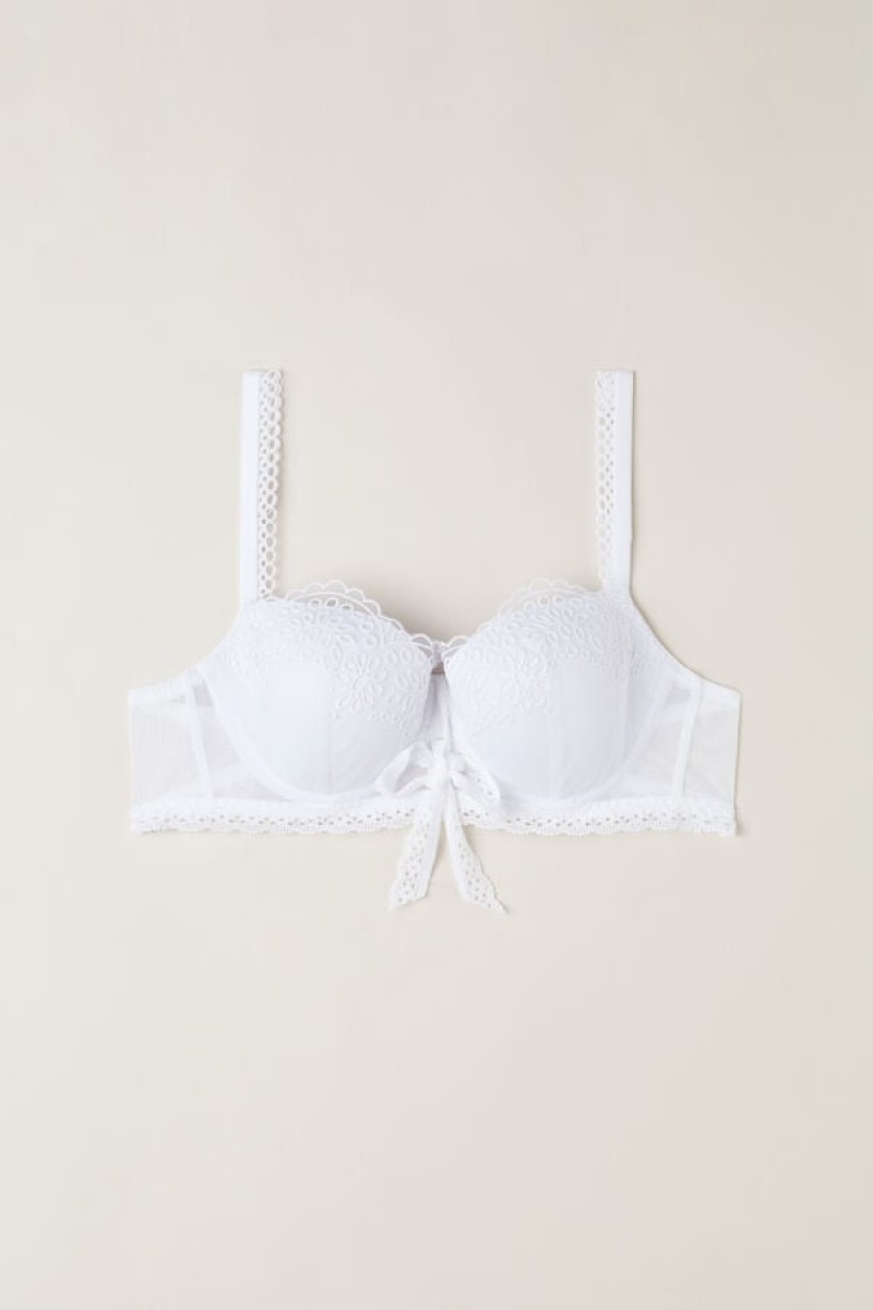 Intimissimi Timeless Simplicity Sofia Balconette Bra Bijele | SN-ITMSM56532