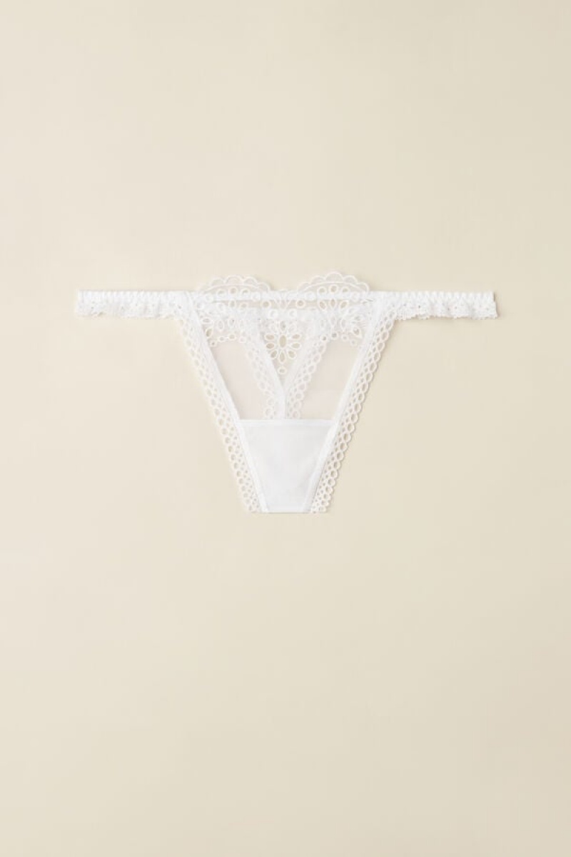 Intimissimi Timeless Simplicity String Thong Bijele | SN-ITMSM57734