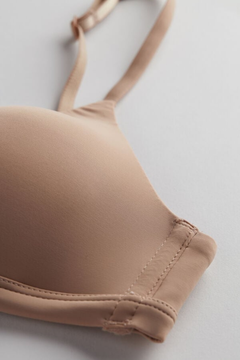 Intimissimi Tiziana Microfiber Triangle Bra Bež | SN-ITMSM56602