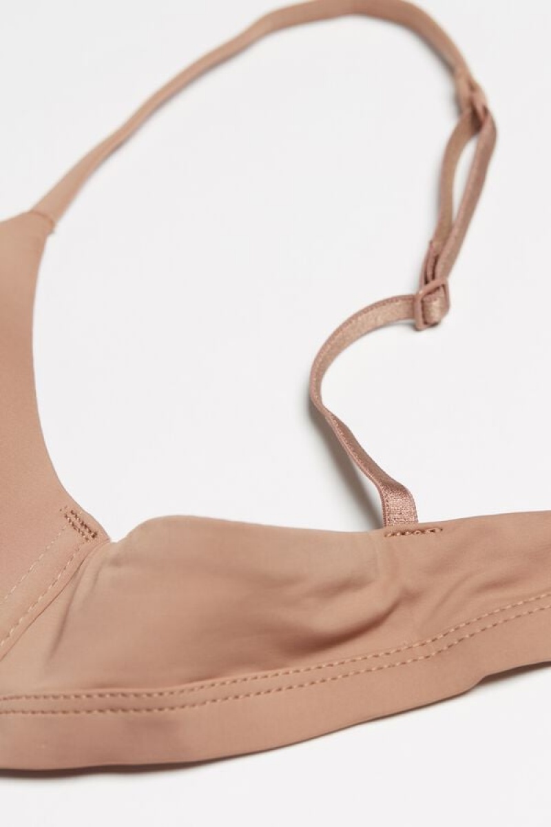 Intimissimi Tiziana Microfiber Triangle Bra Bež | SN-ITMSM56979