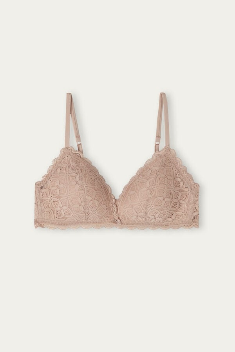 Intimissimi Tiziana Triangle Bra In Lace Bež | SN-ITMSM56637