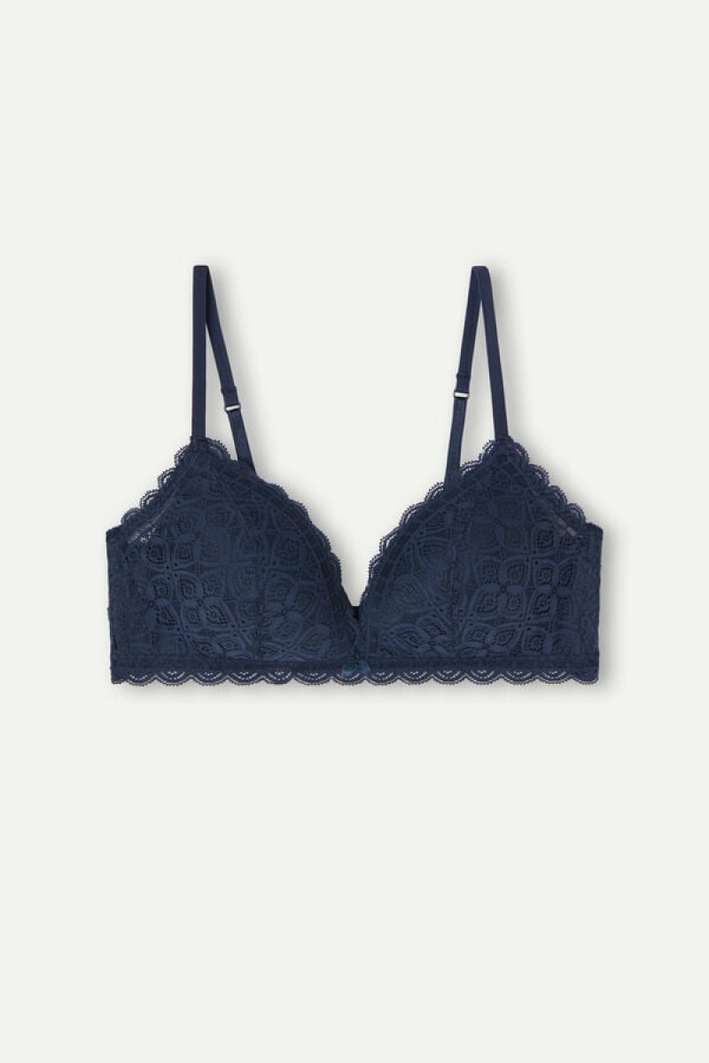 Intimissimi Tiziana Triangle Bra In Lace Plave | SN-ITMSM57000