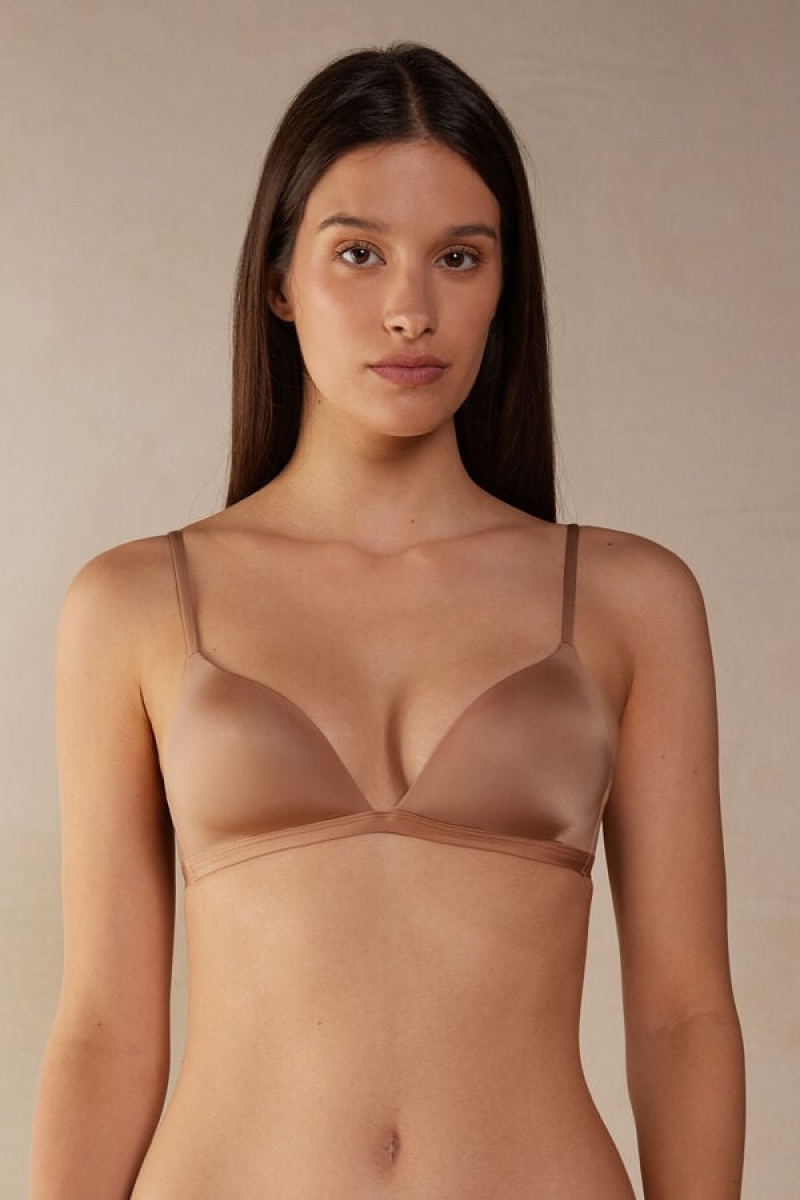 Intimissimi Tiziana Triangle Bra In Ultralight Microfiber Bež | SN-ITMSM56679