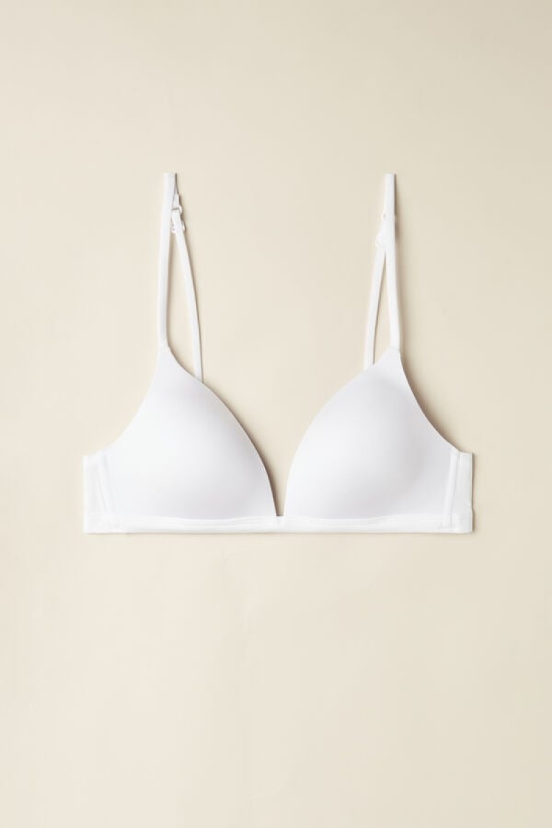 Intimissimi Tiziana Triangle Bra In Ultralight Microfiber Bijele | SN-ITMSM56681