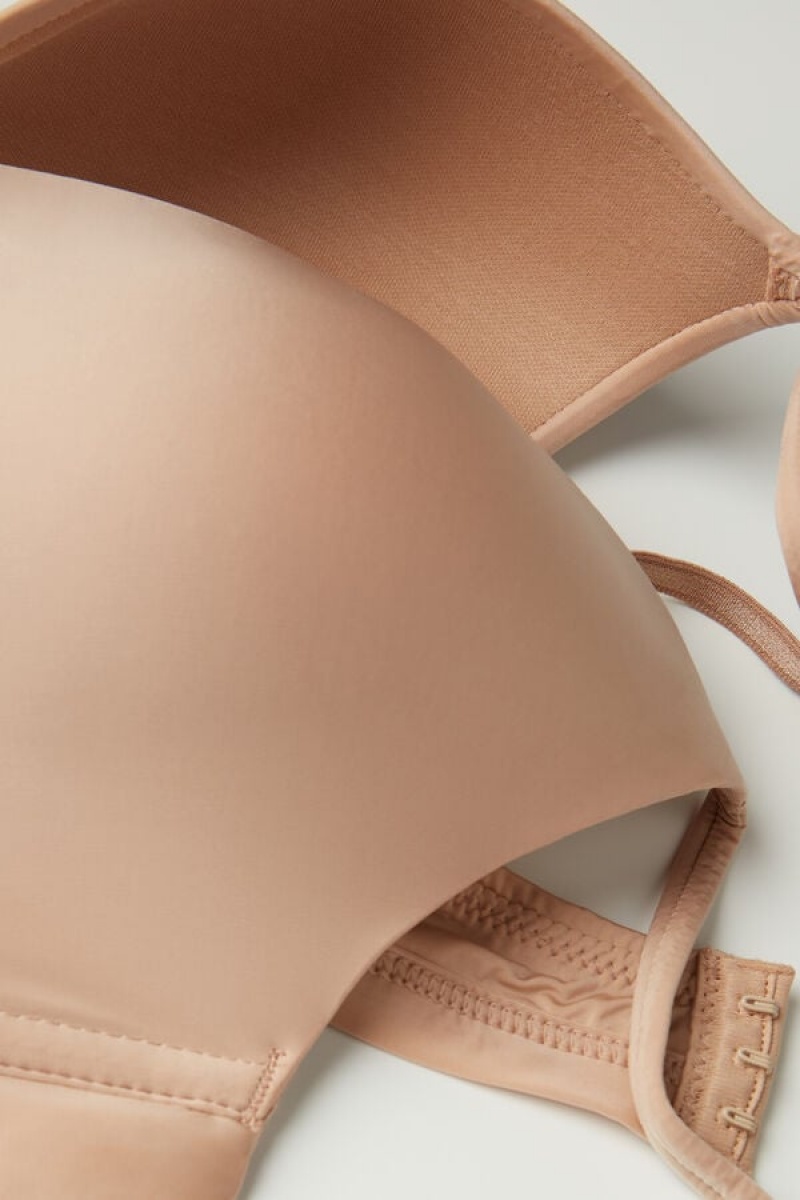 Intimissimi Tiziana Triangle Bra In Ultralight Microfiber Bež | SN-ITMSM56686