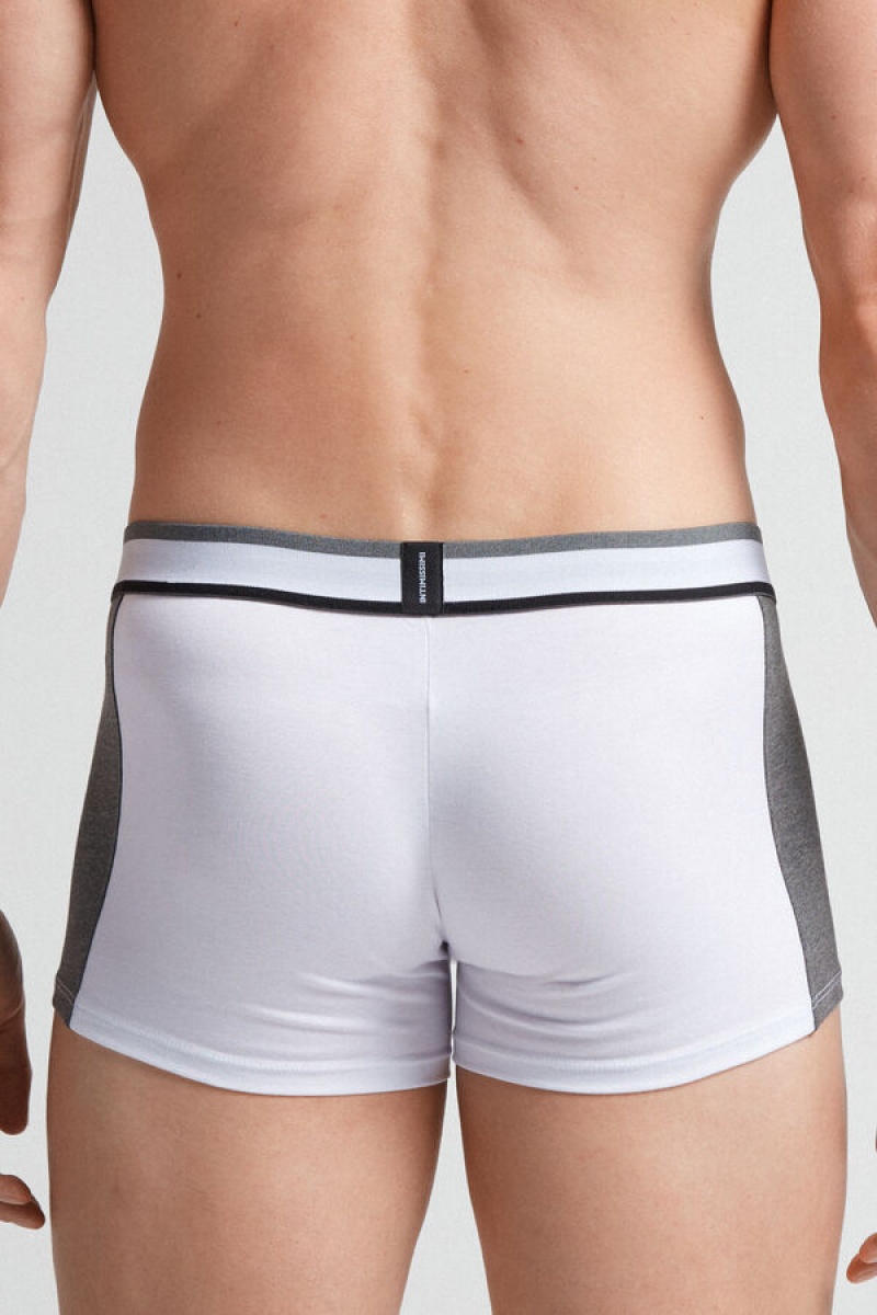 Intimissimi Two-tone Boxers In Stretch Supima® Cotton Sive | SN-ITMSM58469